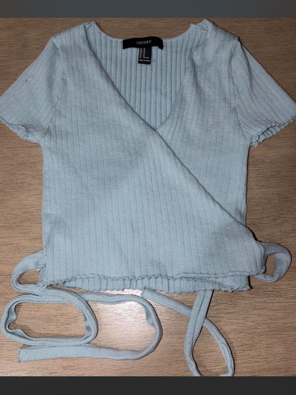Forever 21 knit wrap top